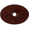 Ekena Millwork Alexa Medallion (Canopies up to 5 5/8"), 30 3/4"W x 21 1/4"H x 3 7/8"ID x 1 5/8"P, Brushed Mahogany CM21X30ALBMF - alternate 1